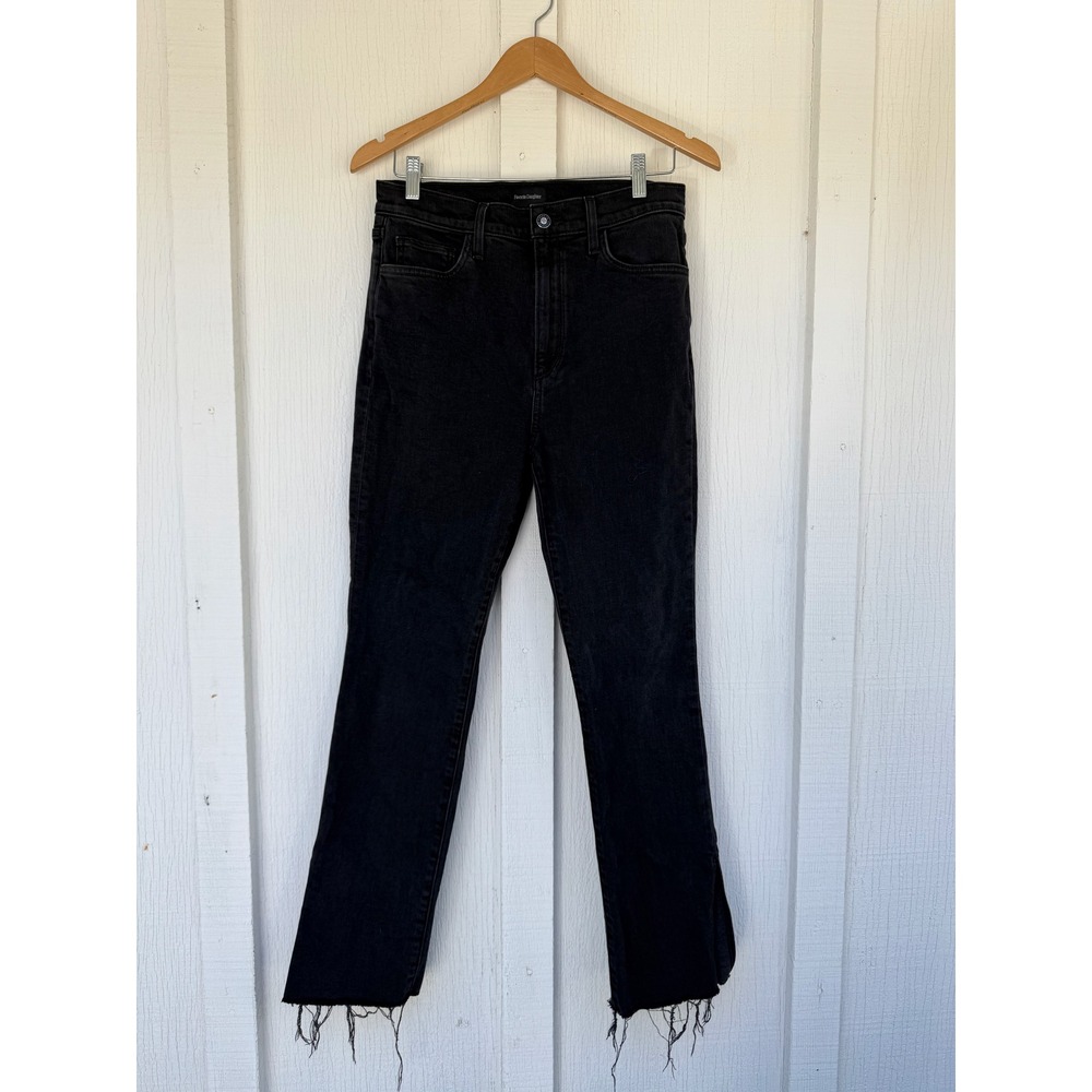 Favorite Daughter The Valentina Shortie Jeans Boulder Faded Black High Rise 29